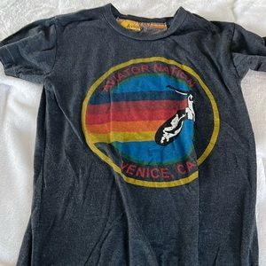 Our signature Aviator Nation tee charcoal, extra small